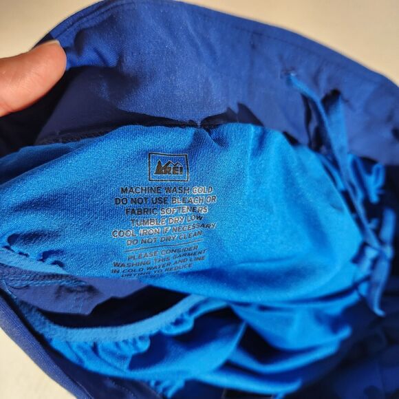 Rei Swim Trunks Mens Sz S Pockets Drawstring Beach Vacation Board Shorts Blue - Picture 4 of 11